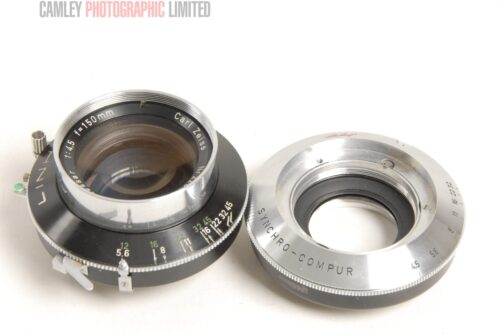 Linhof Carl Zeiss Tessar 150mm f4.5 Lens. Very rare. Graded: EXC [#5076]