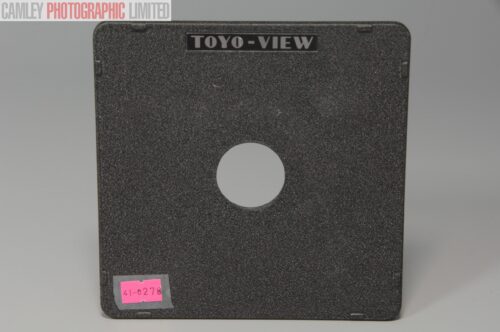 Toyo-View Copal #0 34.6mm Lens Board for Monorail. Graded: EXC+ [#10278]