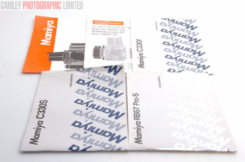 Mamiya 645 RB RZ RB67 RZ67 Instruction & Manuals. Graded: EXC+ [#8511]