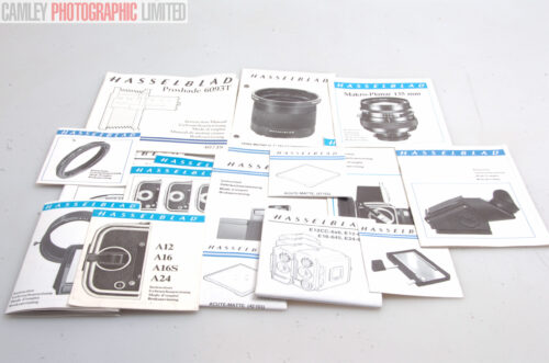 Hasselblad Product Manuals and Instructions. Graded: EXC [#8513]