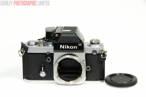 Nikon F2 Photomic Chrome Body w/ DP-1 Prism w/ Strap. Graded: EXC+ [#9638]