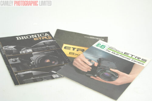 Bronica 645 ETR ETRS ETRSi 6x4.5 Sales Brochures. Graded: EXC+ [#9557]