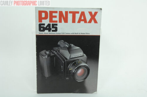 Pentax 645 Medium Format Camera Sales Brochure from 1984. Graded: EXC [#9550]