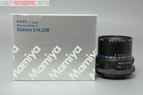Mamiya RZ67 Pro 50mm f4.5 W Lens. Boxed & Pristine (28870). Graded: LN- [#10461]
