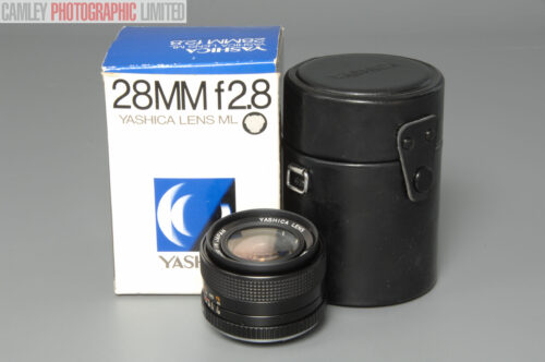 Yashica ML Yashica/Contax Mount Wide Angle Lens f2.8 28mm. Graded: EXC+ [#10557]
