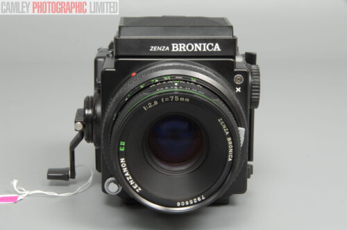 Bronica ETRS Medium Format Camera w/ 75 mm f2.8 Lens. Graded: EXC+ [#10525]