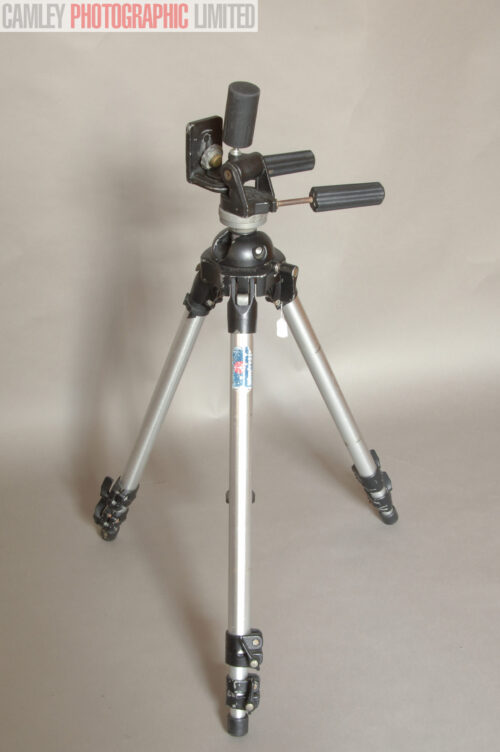 Manfrotto 455 Tripod w/ 141 3 Way Head (455). Graded: EXC- [#10666]