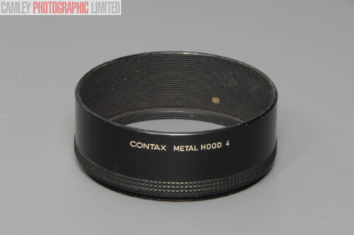 Contax Metal Lens Hood 4 Adapter Ring Not Included. Graded: EXC [#10635]