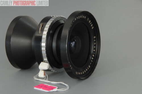 Schneider Super Angulon 90mm f8 Lens and Shutter. Graded: EXC [#9659]