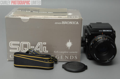Bronica SQ-Ai 6x6 Medium Format Kit w/ 80mm Lens. Boxed. Graded: LN- [#10902]