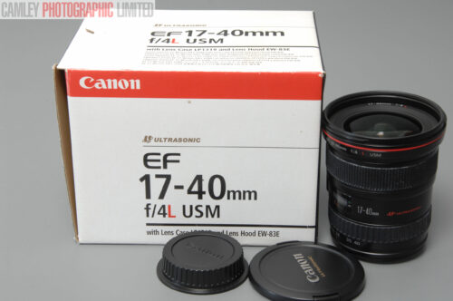 Canon EF 17-40mm f4 L USM Wide Angle Zoom Lens. Boxed. Graded: EXC+ [#10920]