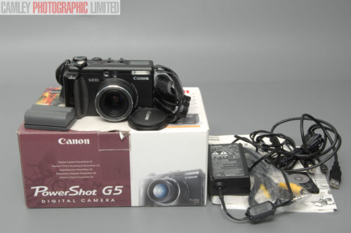 Canon PowerShot G5 Digital Compact Camera Boxed. Graded: EXC+ [#10921]