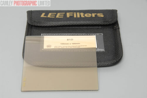 Lee Filters 81D 100mm x 100mm. Unused. Nylon Case. Graded: LN [#11035]