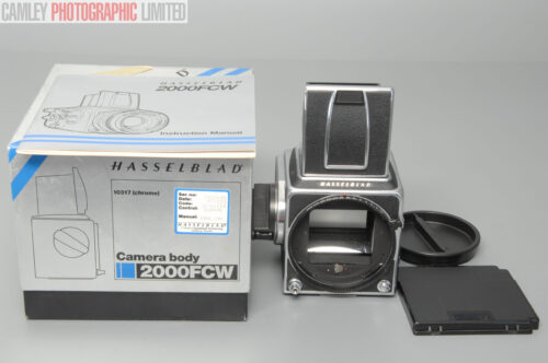 Hasselblad 2000FCW Chrome Body & WLF. Warranty (10317). Graded: EXC+ [#10990]