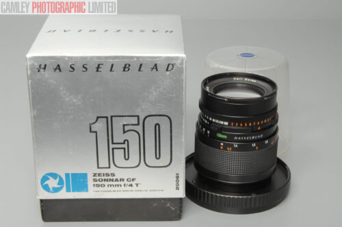 Hasselblad 1982 CF T* 150mm f4 Sonnar Lens. Boxed (20061). Graded: EXC+ [#10976]
