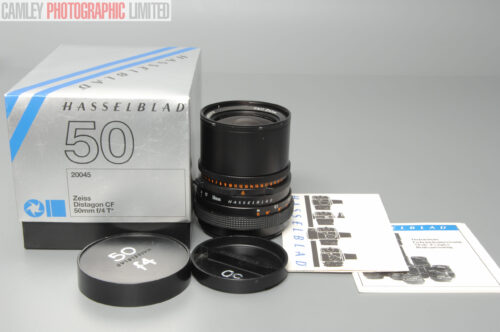 Hasselblad CF Distagon f4 50mm T* Lens 1985. Boxed (20045). Graded: LN- [#10974]