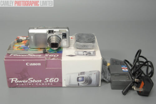 PowerShot S60 Digital Compact Camera Boxed. Graded: EXC+ [#10970]